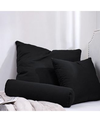 Rainha Cotton Dutch Ruffled, Euro and Bolster Pillow Set