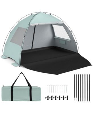 Beach Tent Sun Shelter with Canopy Pop-Up 5-6 Person UPF50+ Sun