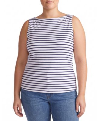 Women's Noyack Breton Stripe Boatneck Tank