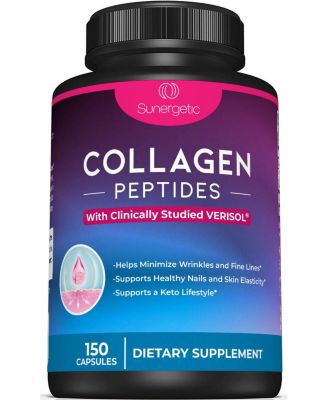 Collagen Peptides Capsules with VERISOL Type I and Type III Collagen, 2,500 Milligram, 150 Count