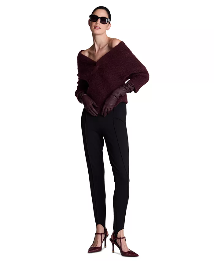 Women's Asymmetric Twist Neck Sweater - thumbnail 10