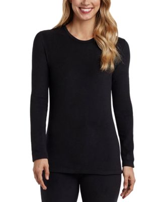 Women's Fleecewear Stretch Long-Sleeve Crewneck Top