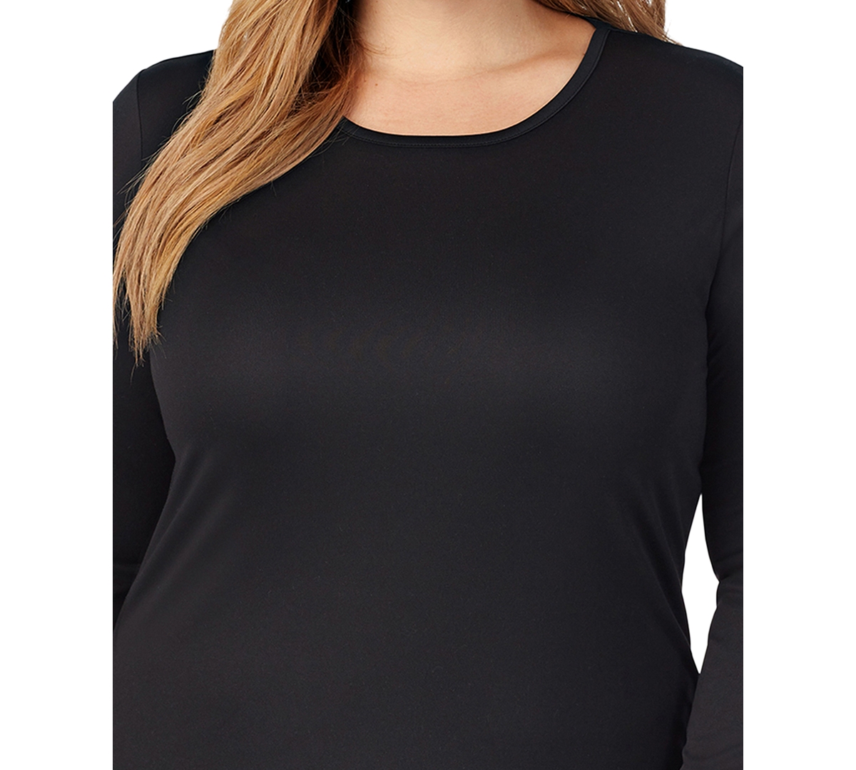 Cuddl Duds Plus Climatesmart Long-Sleeve Crewneck Top