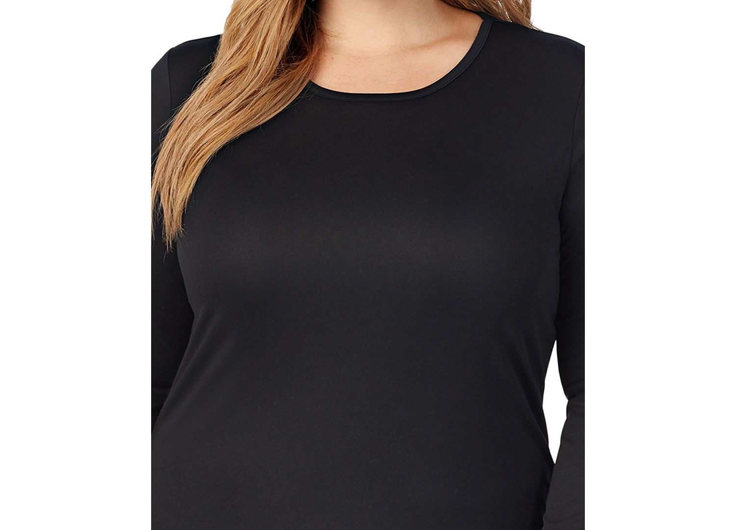 Plus Size Climatesmart Long-Sleeve Crewneck Top