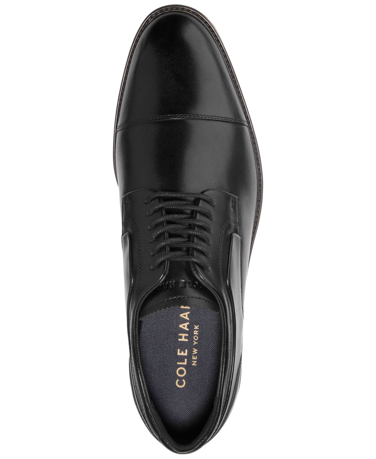 Мужские туфли Cole Haan Barton Grand Cap-Toe Oxford, цвет: Чёрный — фото 3