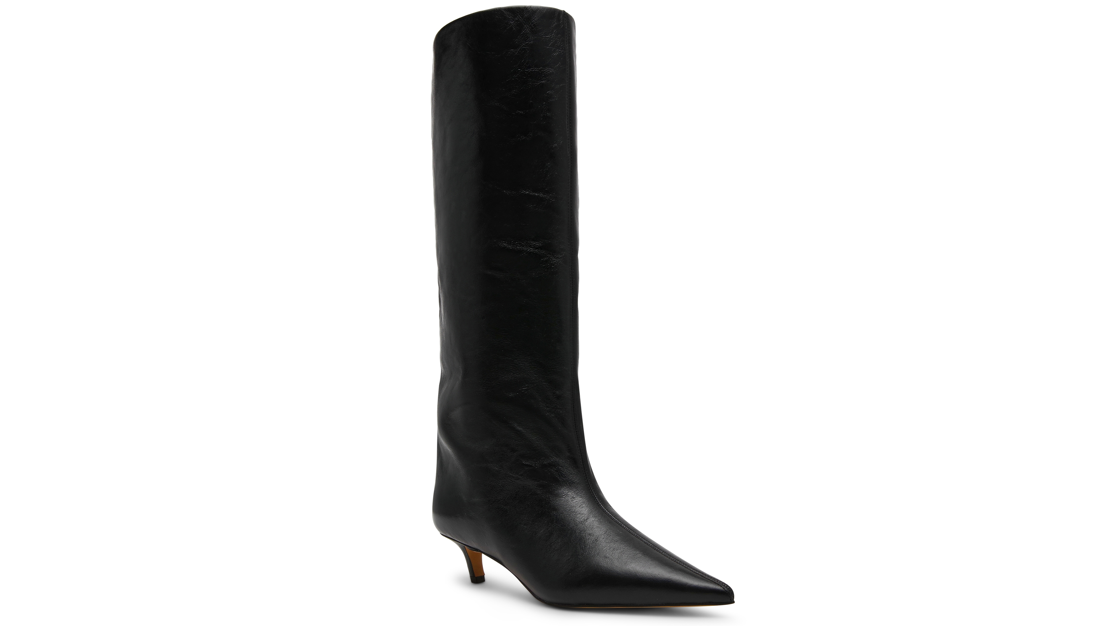 Steve Madden Women's Lychee Kitten-Heel Stovepipe Knee-High Dress Boots