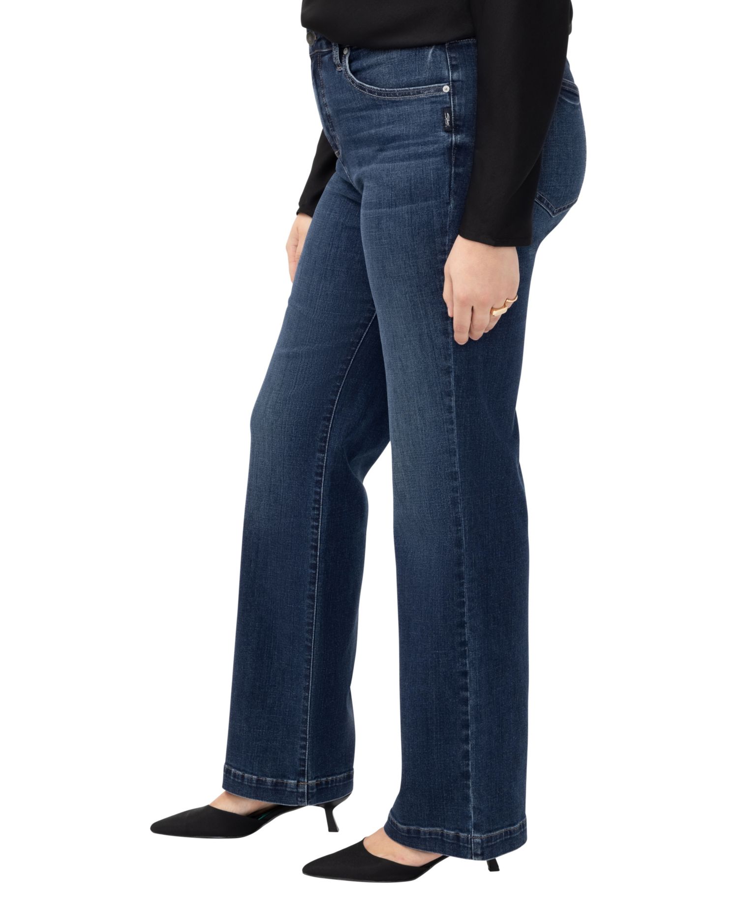 Plus Size Avery High-Rise Wide-Leg Curvy-Fit Denim Jeans