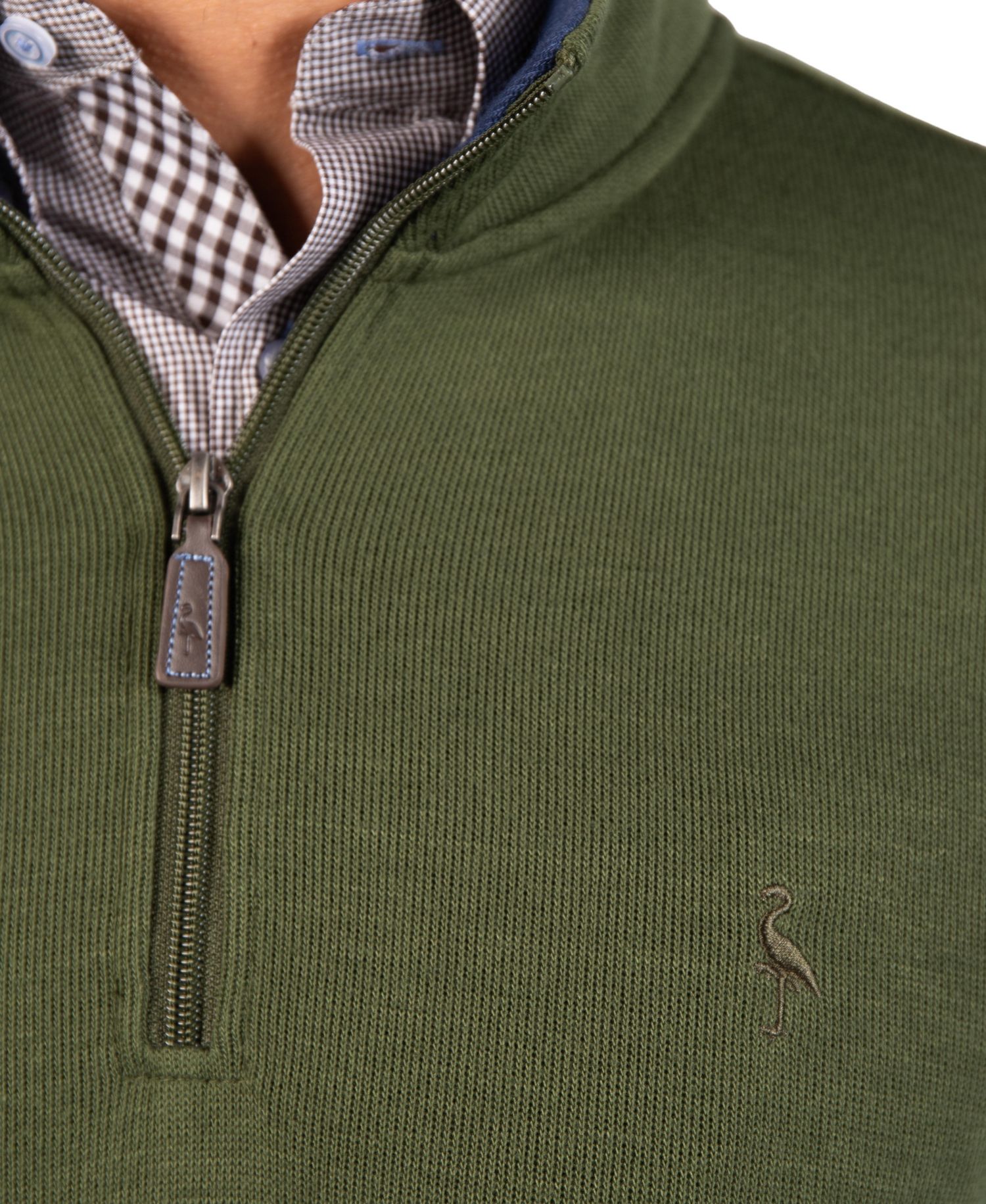 Men's French Rib Quarter Zip Sweater