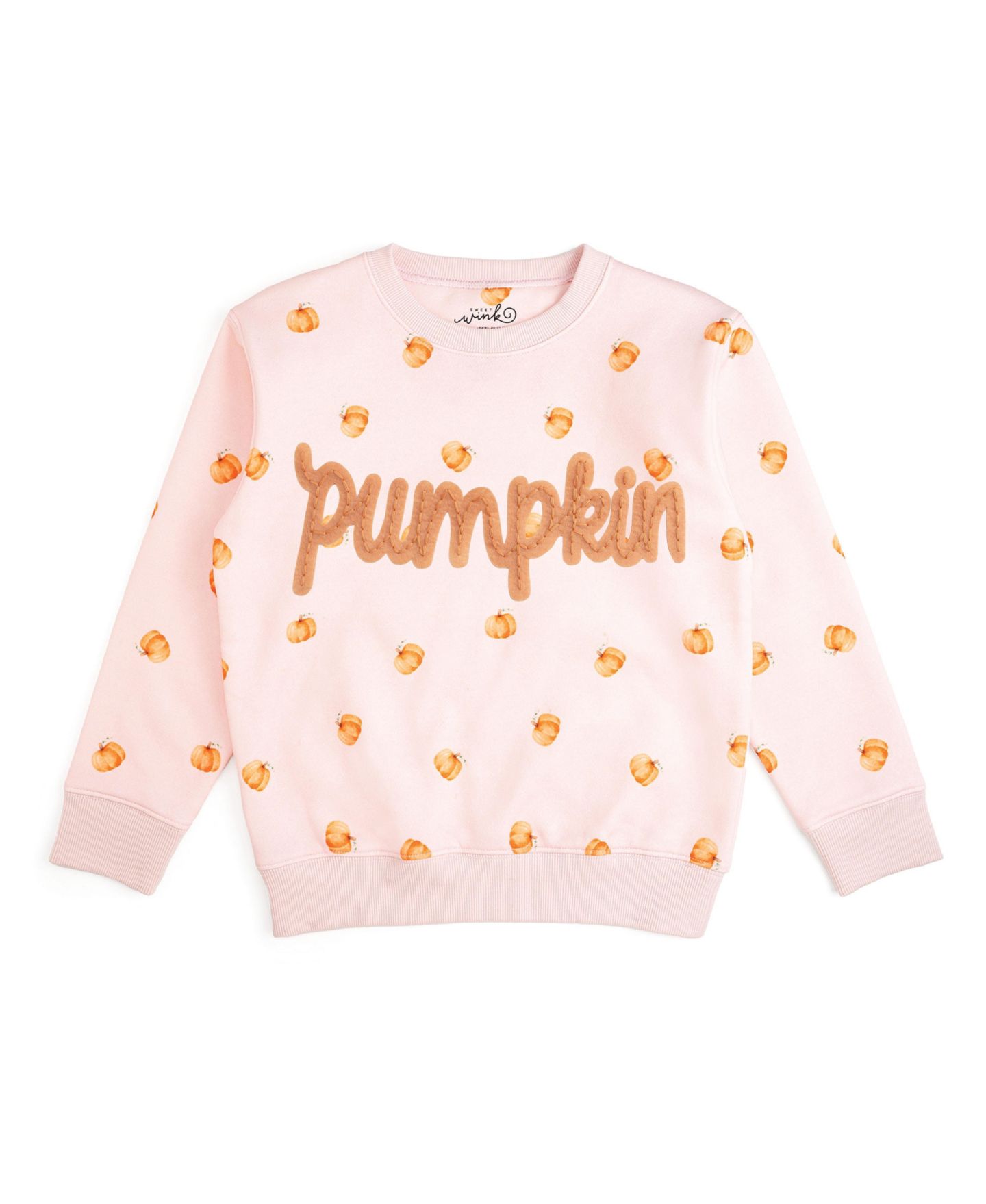 Толстовка Sweet Wink Pumpkin Stitch Patch для девочек, цвет: Розовый — фото 1