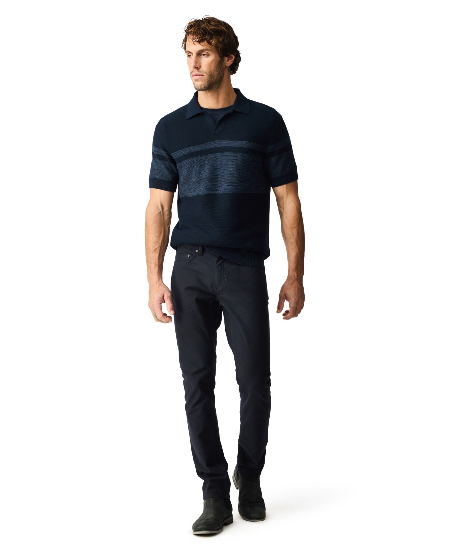 Men's Mount Albert Cotton Knitted Polo Shirt