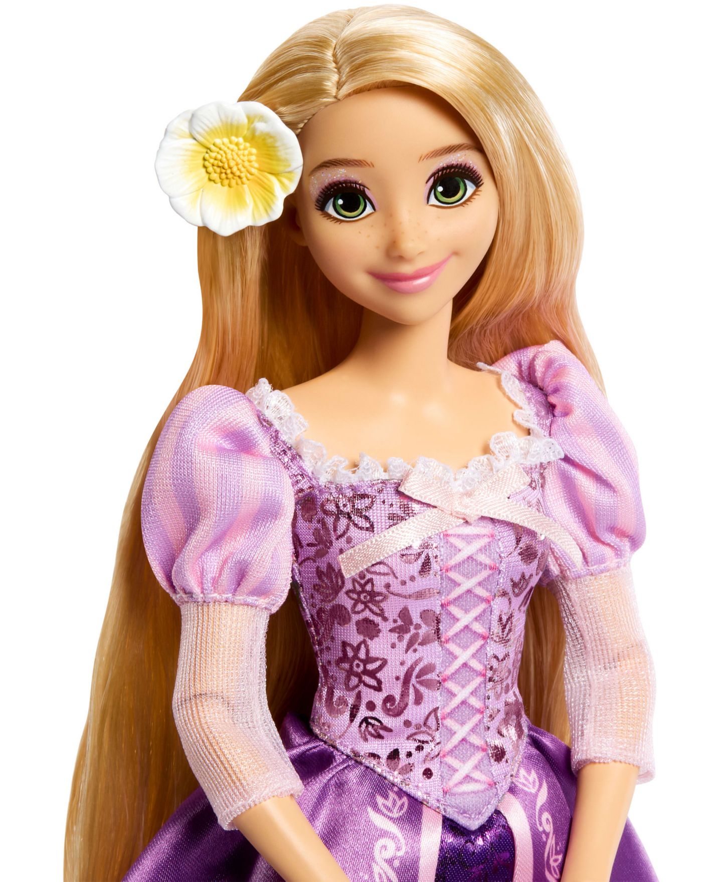 Детская кукла Disney Princess Rapunzel 13" Sparkling Fashion Doll with Removable Dress & Hair Accessory, от 4 лет — фото 2