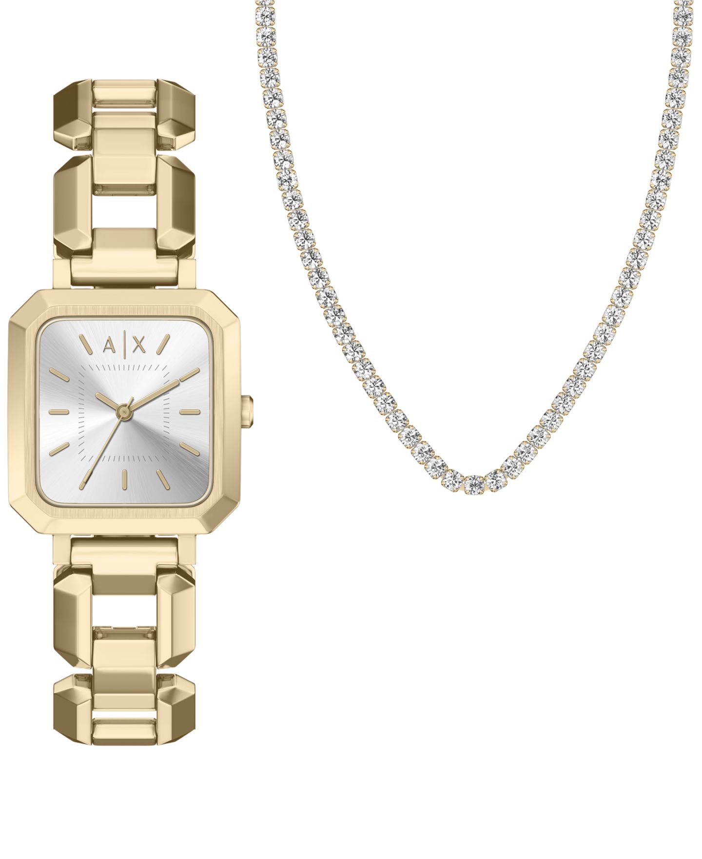 Женские часы A|X Armani Exchange Quartz Three Hand Gold Stainless Steel 27mm — фото 1