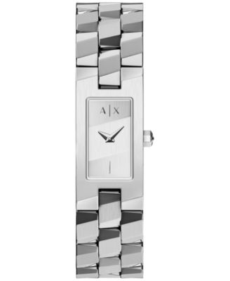 Armani Exchange Women's Quartz Two Hand Silver Stainless Steel Watch 34mm