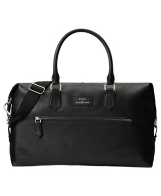 Men's Pebbled Leather Duffel Bag