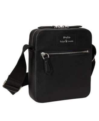 Men's Pebbled Leather Crossbody Bag