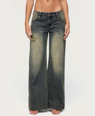 Women's Noor Low-Rise Baggy Distressed Jeans