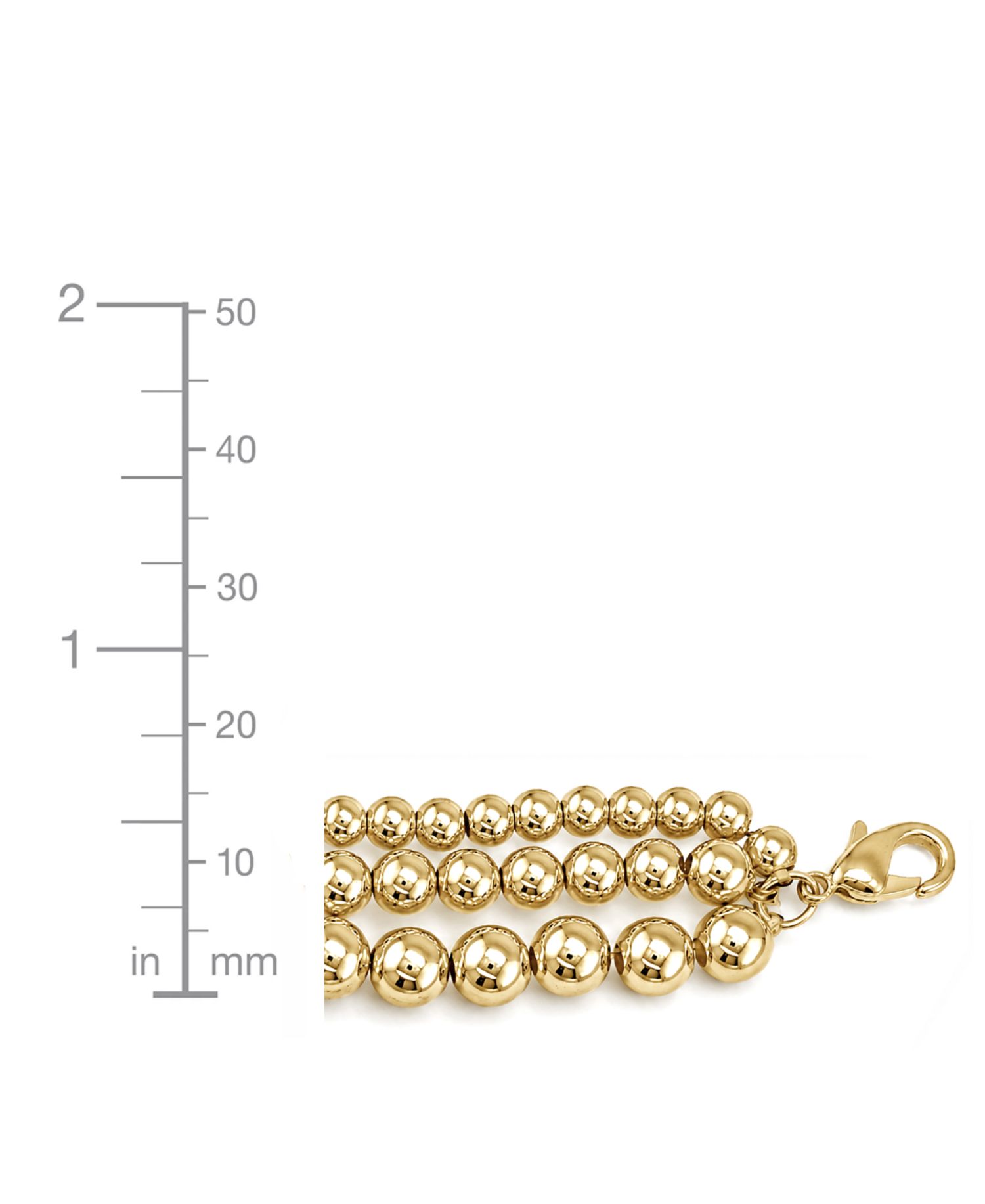 Triple Row Bead Bracelet