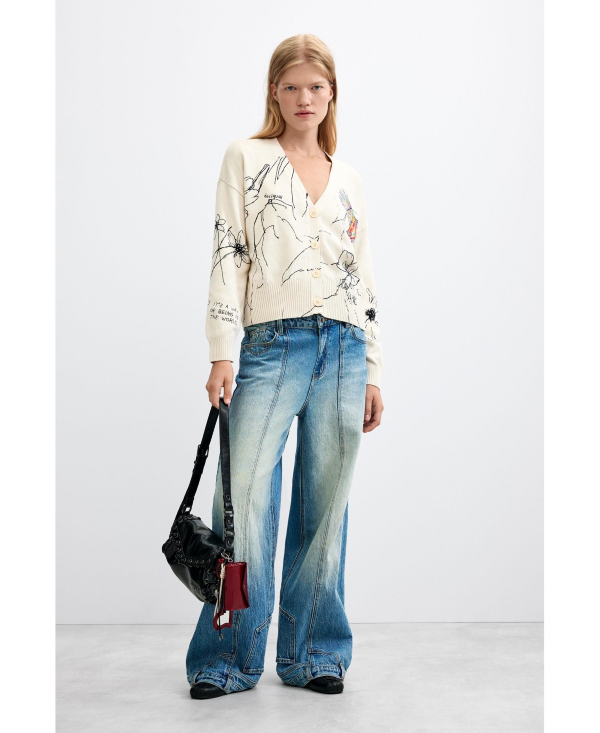 Desigual Women's Floral print cardigan