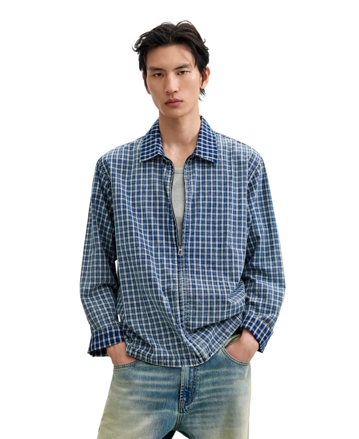 Desigual Men's Long-sleeved checked shirt