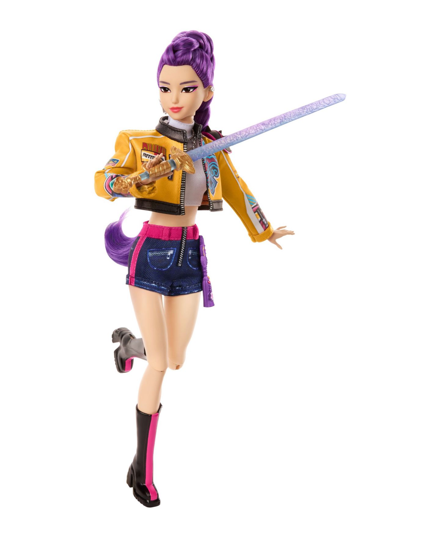 Детская кукла KPop Demon Hunters Huntr/X "How It's Done" Rumi 11" Collectible With Weapon Accessory, от 6 лет — фото 5