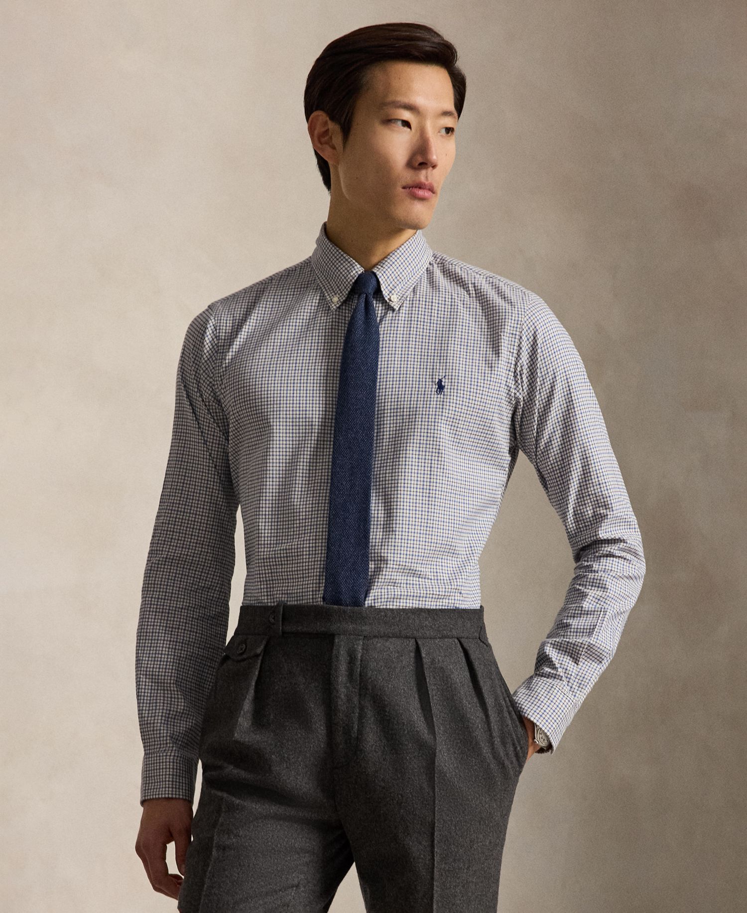 Men's Classic-Fit Plaid Twill Shirt