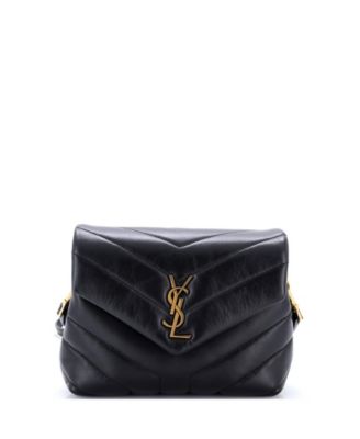 Toy Loulou Shoulder Bag Matelasse Chevron Leather