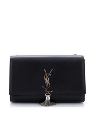 Medium Classic Monogram Tassel Crossbody Bag Leather