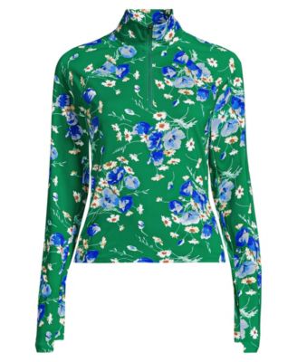 Women's Long Torso SunShade UPF 50 Quarter Zip Rash Guard