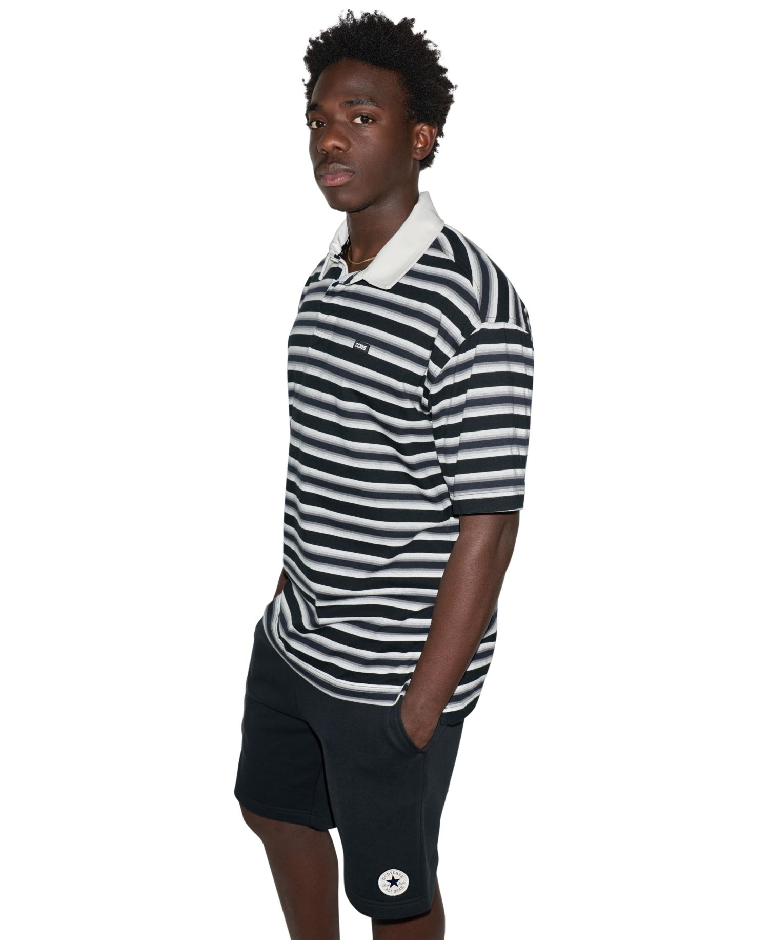 Men's Ombre Stripe Polo Shirt