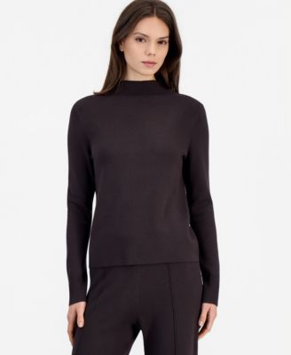 Women's Mock Neck Long-Sleeve Sweater