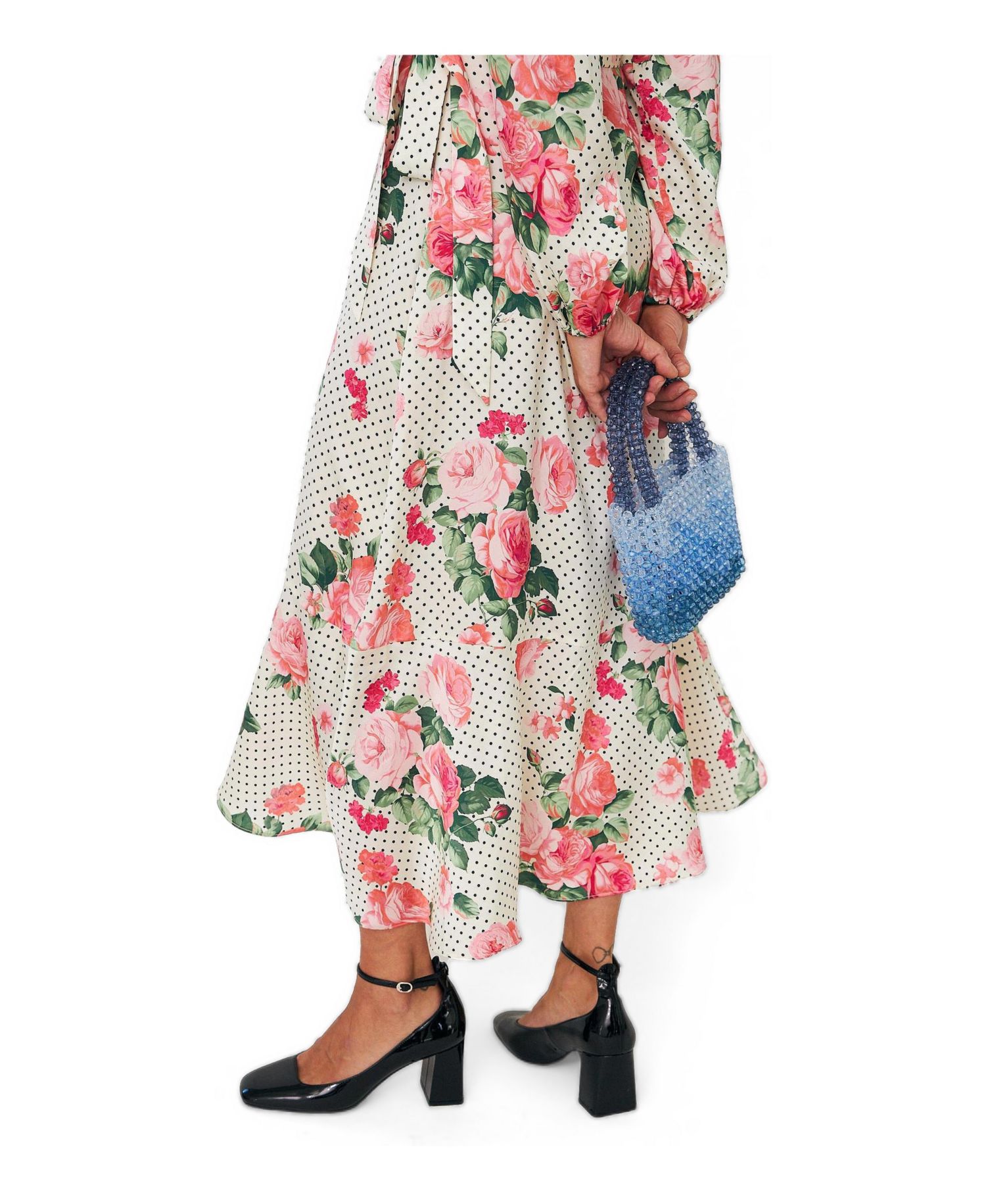 Women's Lara Fit & Flare Polka Dot Midi Dress