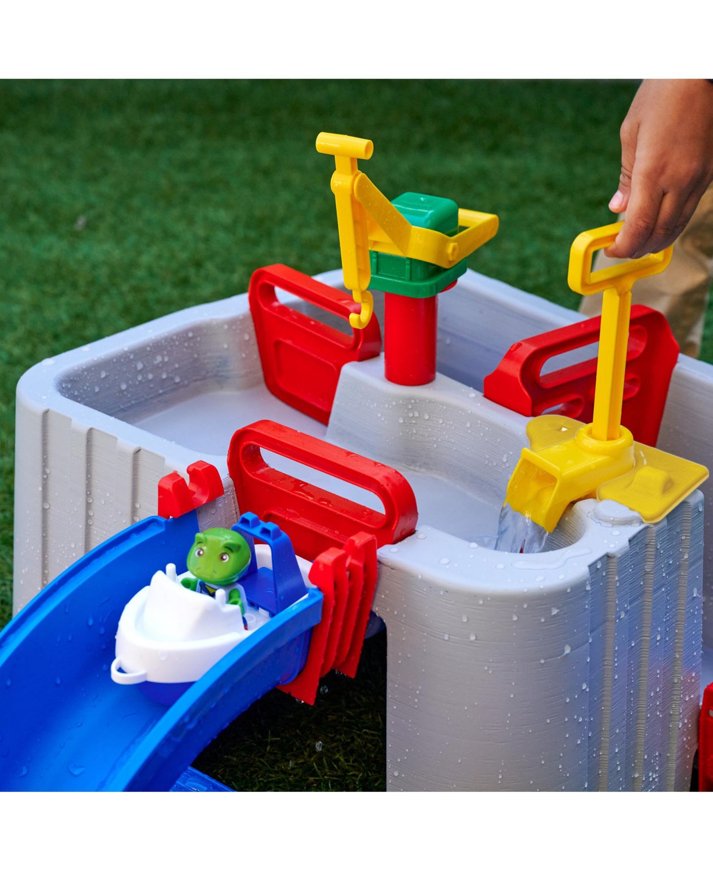 Детский игровой набор Aquaplay Harbor 50.39" x 36.61" x 15.75" Hand-Crank Water Play Set, Ages 3+ — фото 4