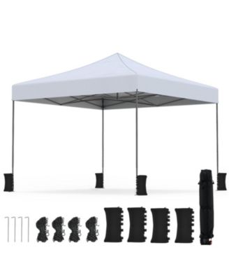 9.5 x 9.5 Feet Pop Up Canopy Tent with Adjustable Heights