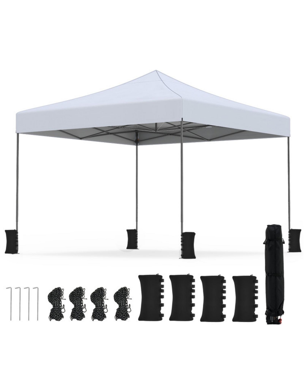 Sugift 9.5 x 9.5 Feet Pop Up Canopy Tent with Adjustable Heights