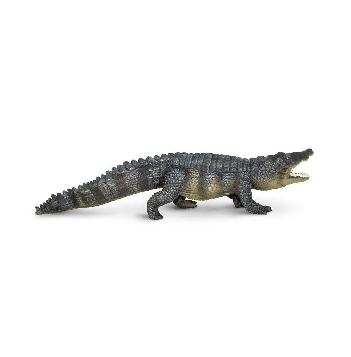 Safari Ltd. Incredible Creatures Saltwater Crocodile 12"L x 2.5"W Hand-Painted Figurine, Ages 18 Months+