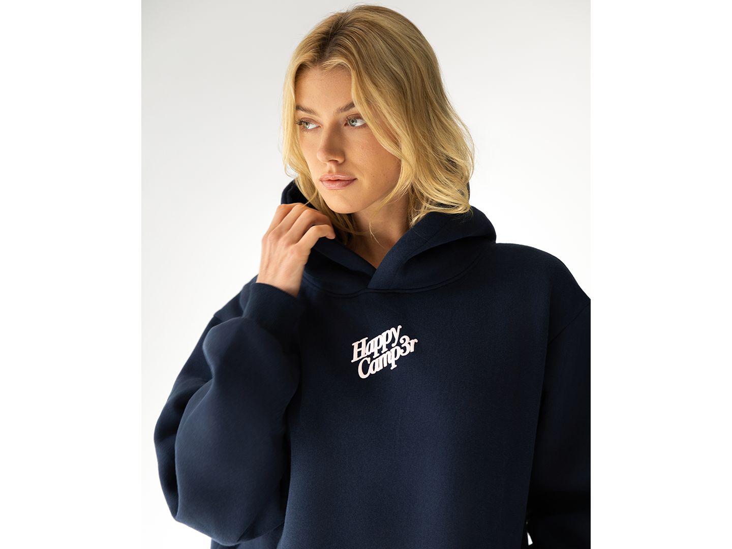 Женский свитшот The Happy Camp3r Puff Series Long-Sleeve Sweatshirt, цвет: Тёмно-синий — фото 2