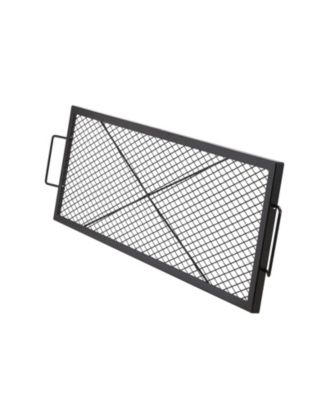 44" Rectangle Cooking Grate Fire Pit Grill Grate X-Marks Heavy-Duty Steel