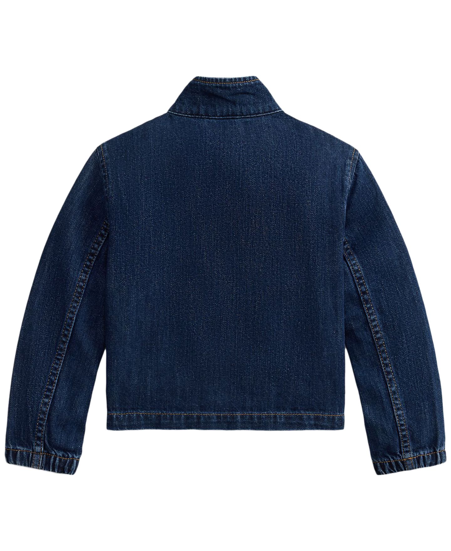 Куртка Polo Ralph Lauren Indigo Denim Mockneck Jacket для девочек, цвет: Варёный — фото 2