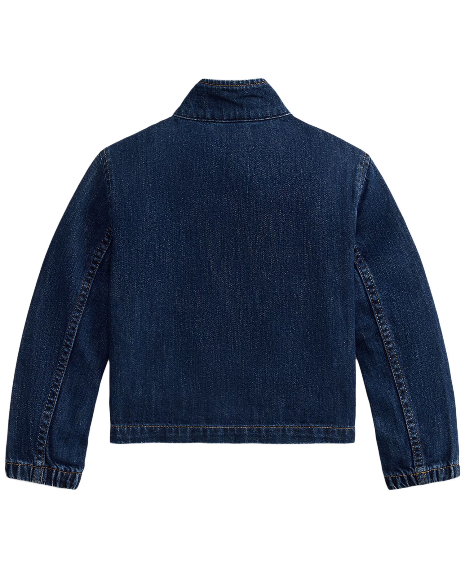 Girls' 2T-6X Indigo Denim Mockneck Jacket