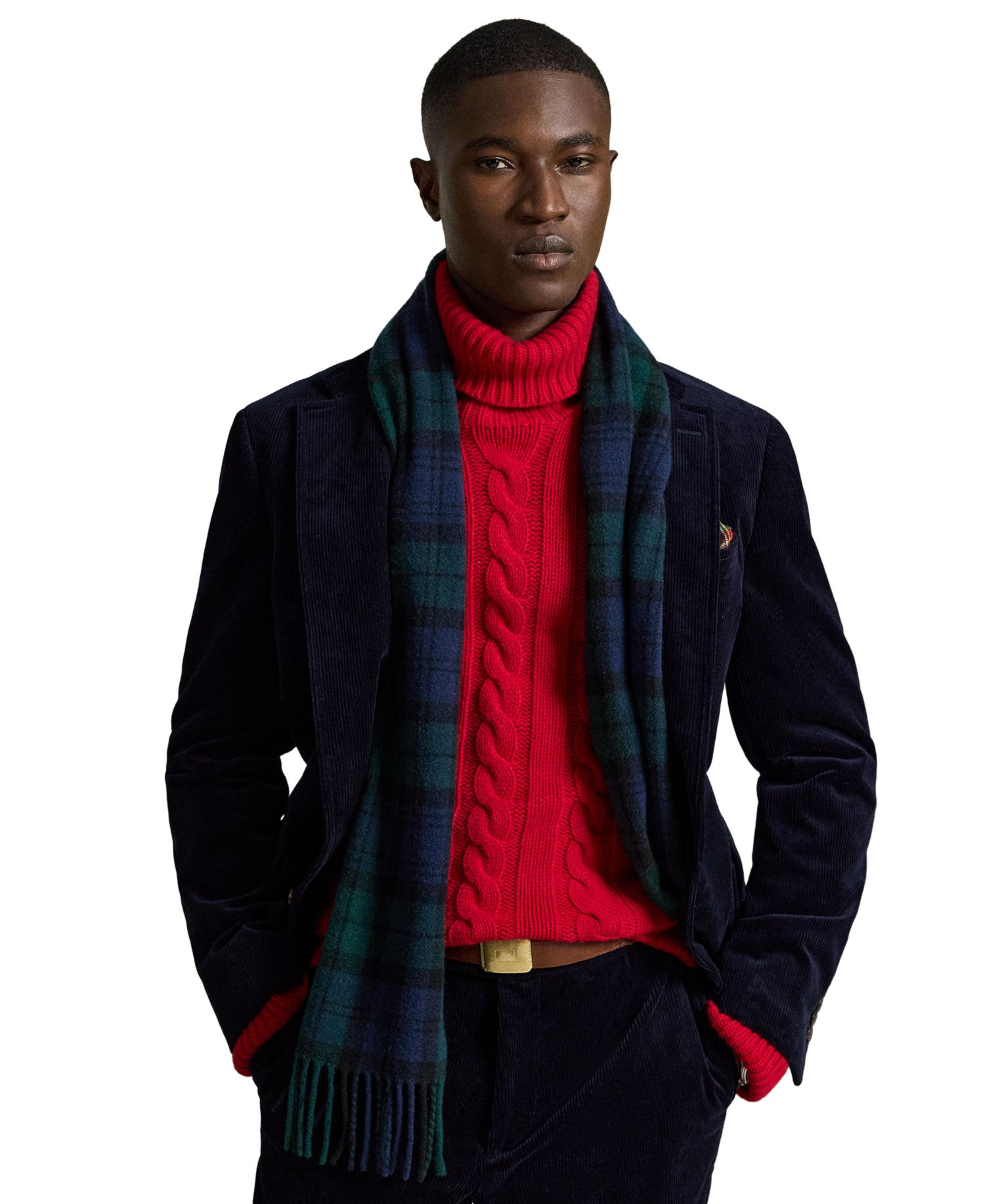 Men's Polo Modern Stretch Corduroy Suit Jacket