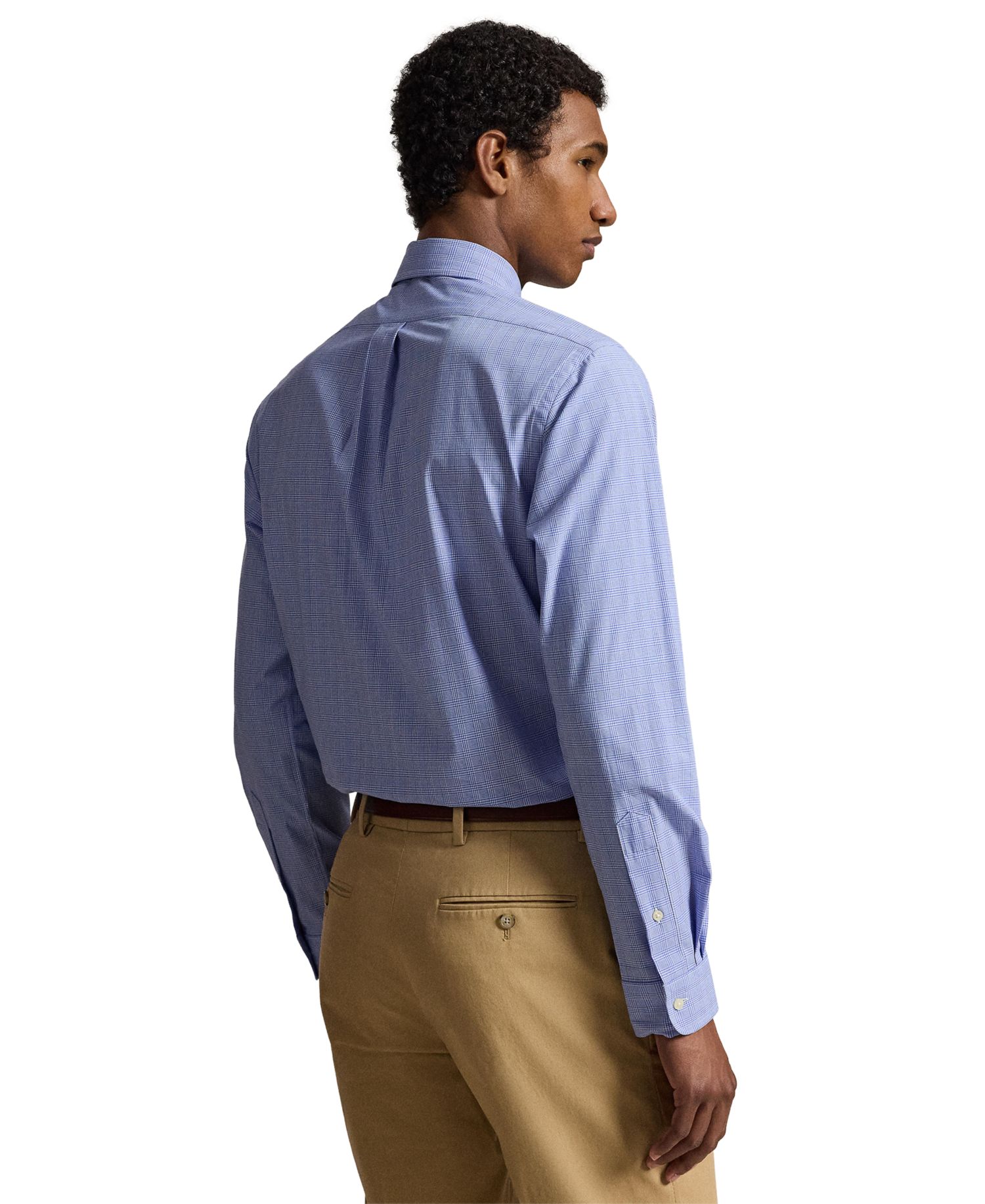 Men's Checked Stretch Poplin Shirt