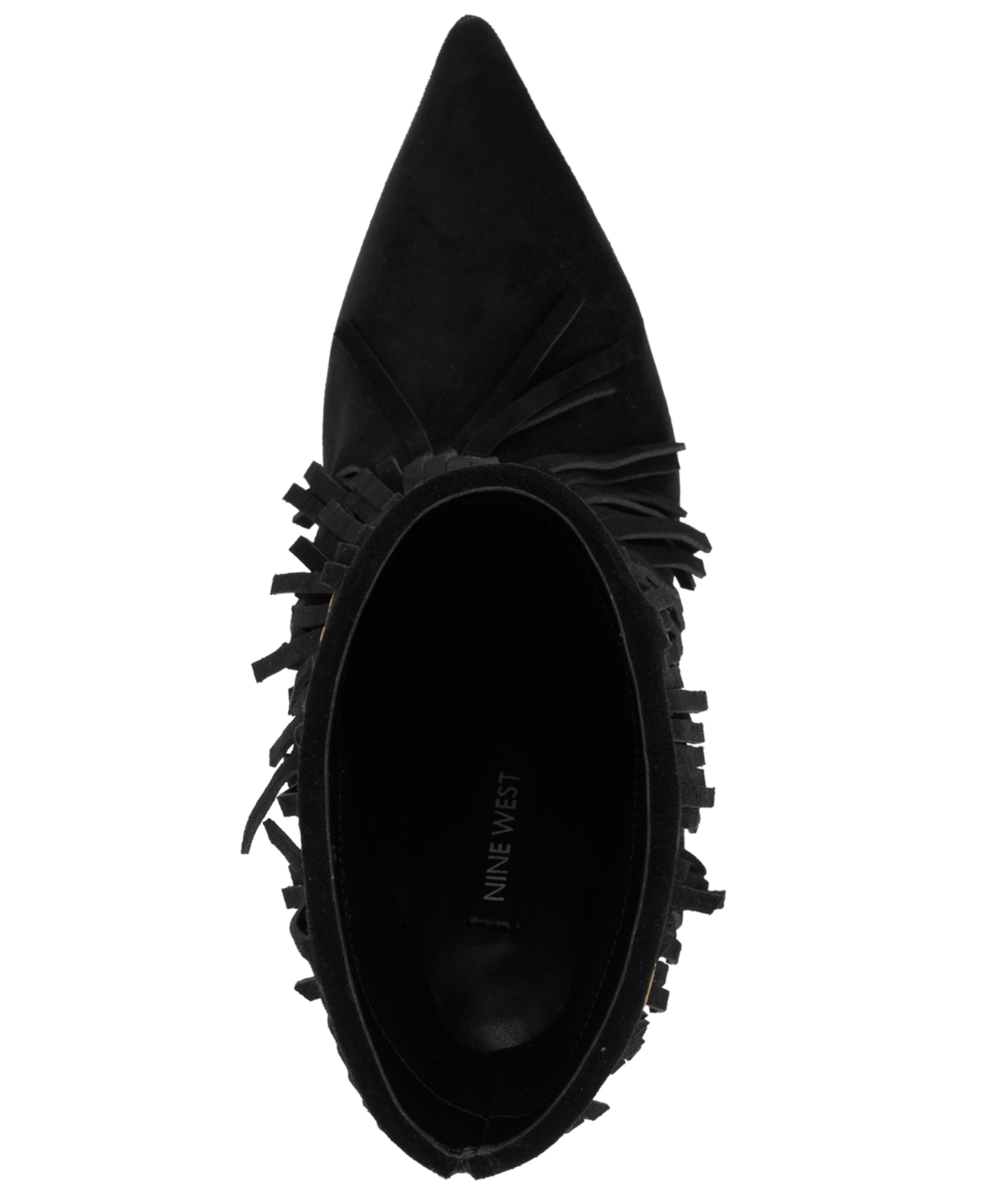 Nine West Women's Carbona Fringe Pointed Toe Stiletto Booties