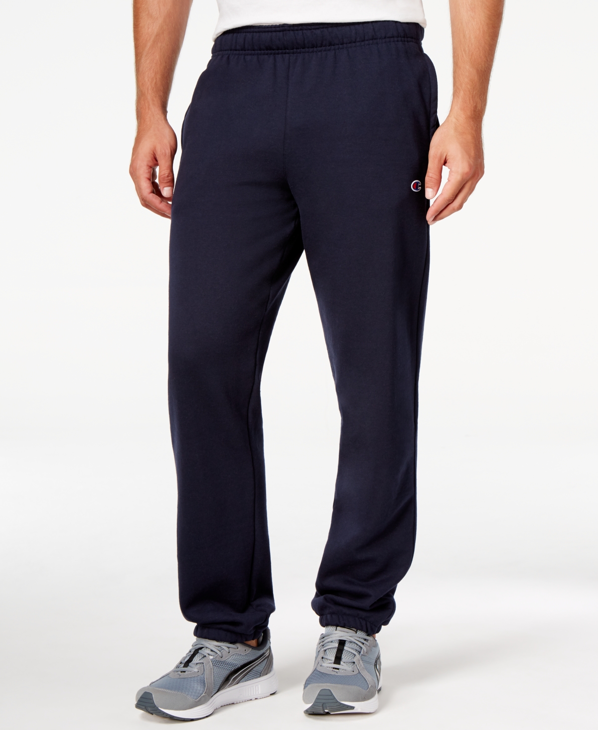 Champion men's powerblend hotsell open bottom fleece pant