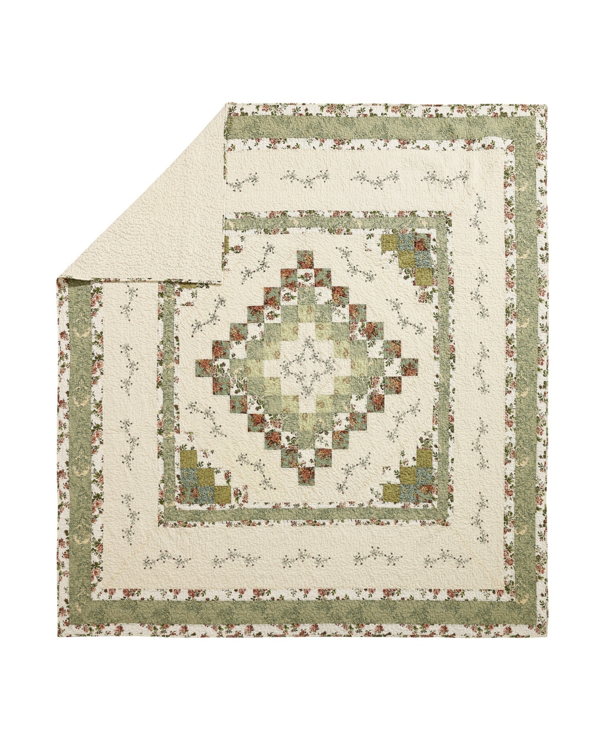 Modern Heirloom Olivia Embroidered 3-Piece Quilt Set