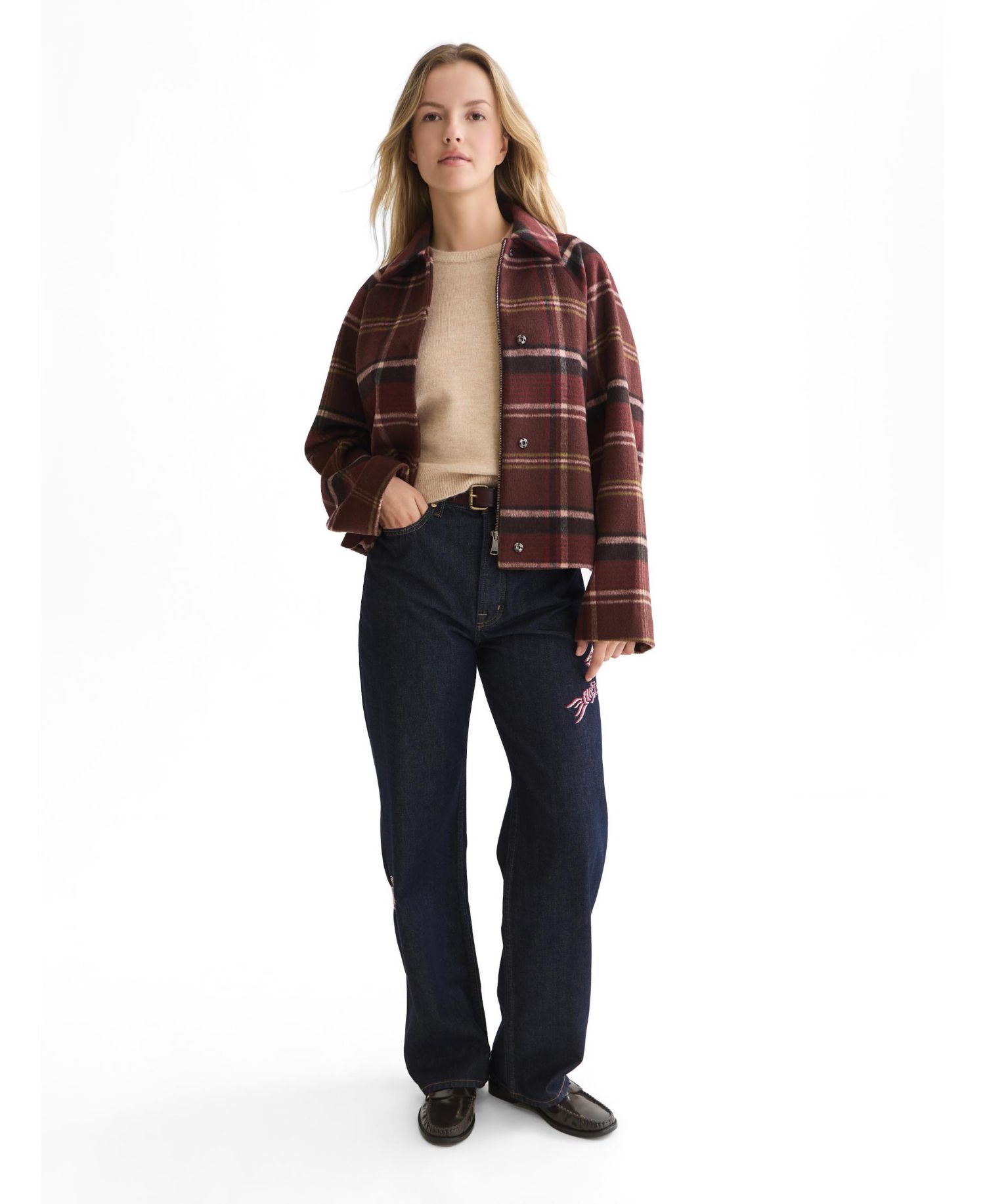 Women's Checked Short Jacket