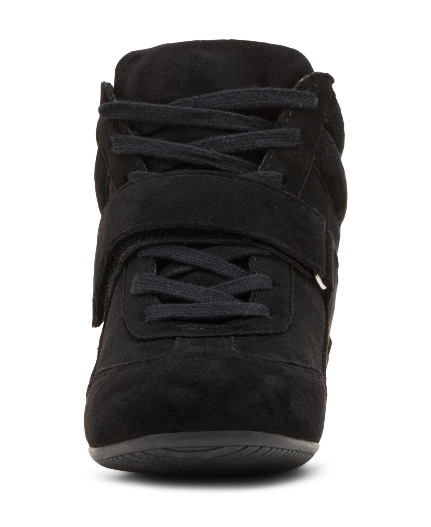 Женские кроссовки Madden Girl Bowiee Lace-Up Wedge, цвет: Чёрный — фото 6