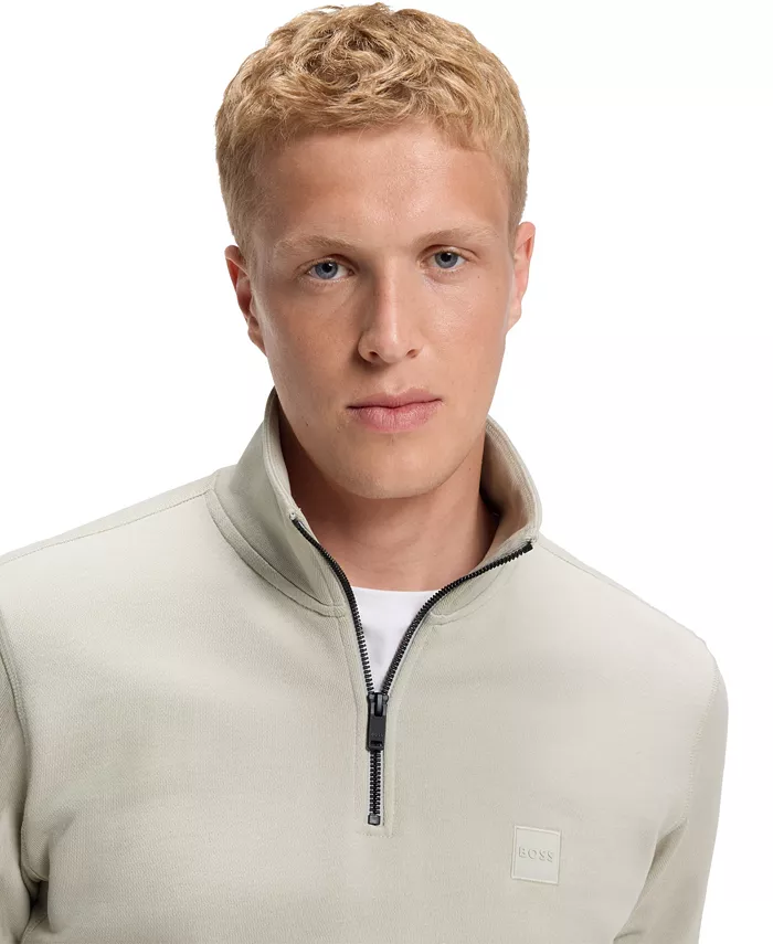 Men's Cotton-Terry Zip-Collar Regular-Fit Sweatshirt - thumbnail 10