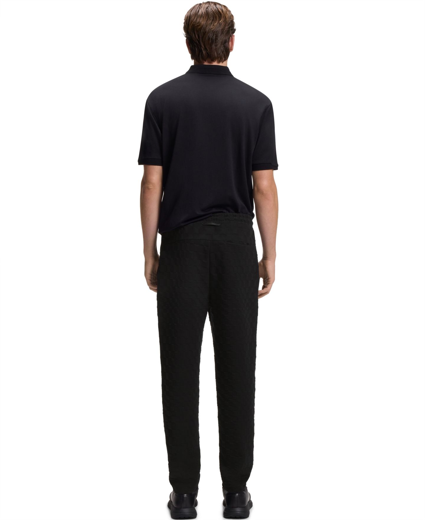 Мужские брюки Hugo Boss x Porsche Regular-Fit Tracksuit, цвет: Чёрный — фото 3