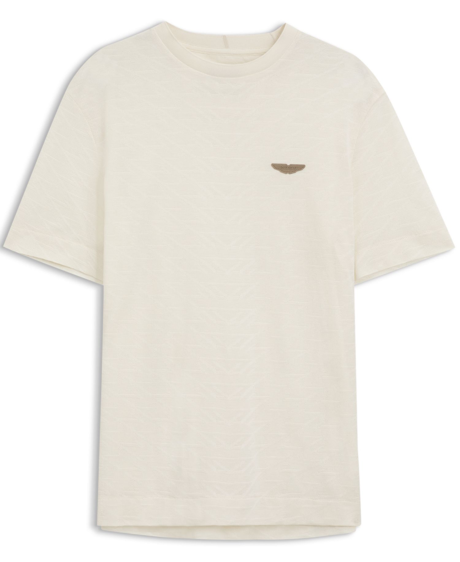 x Aston Martin Men'sCotton Mercerized Cotton Jacquard Regular-Fit T-Shirt