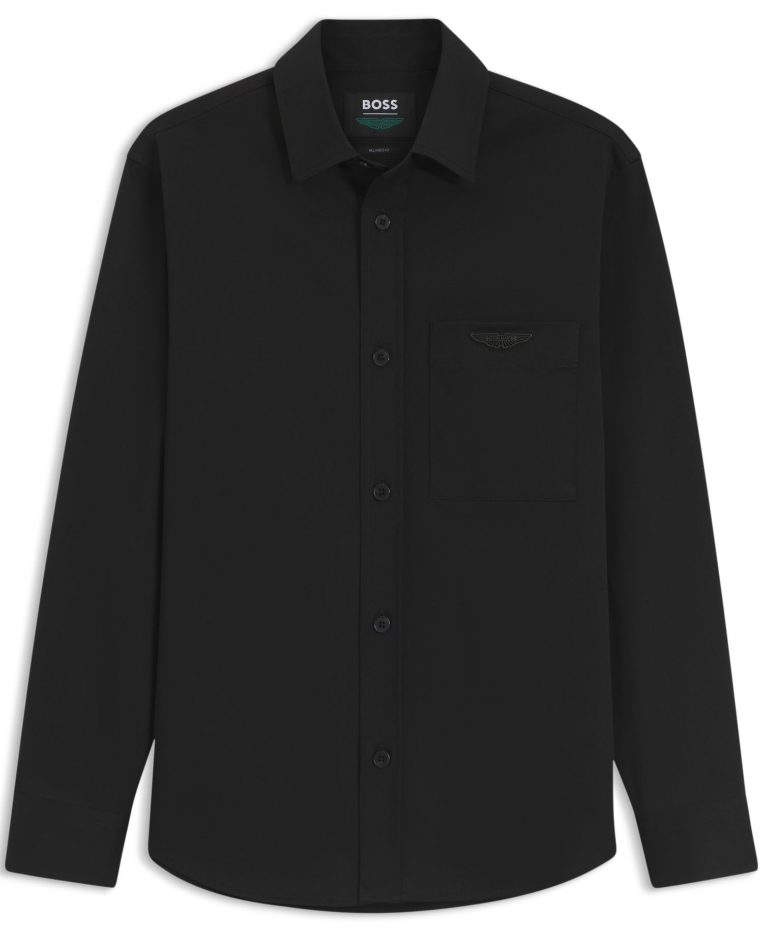 x Aston Martin Men's Cotton-Blend Relaxed-Fit Overshirt